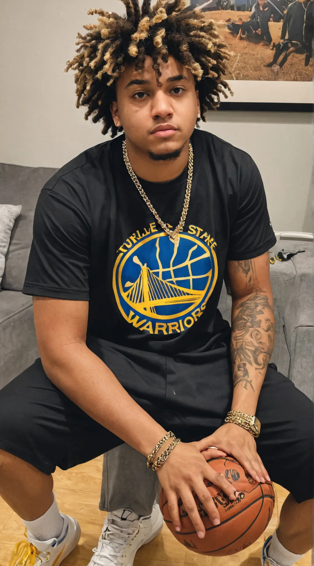 ai character: Kyle White background