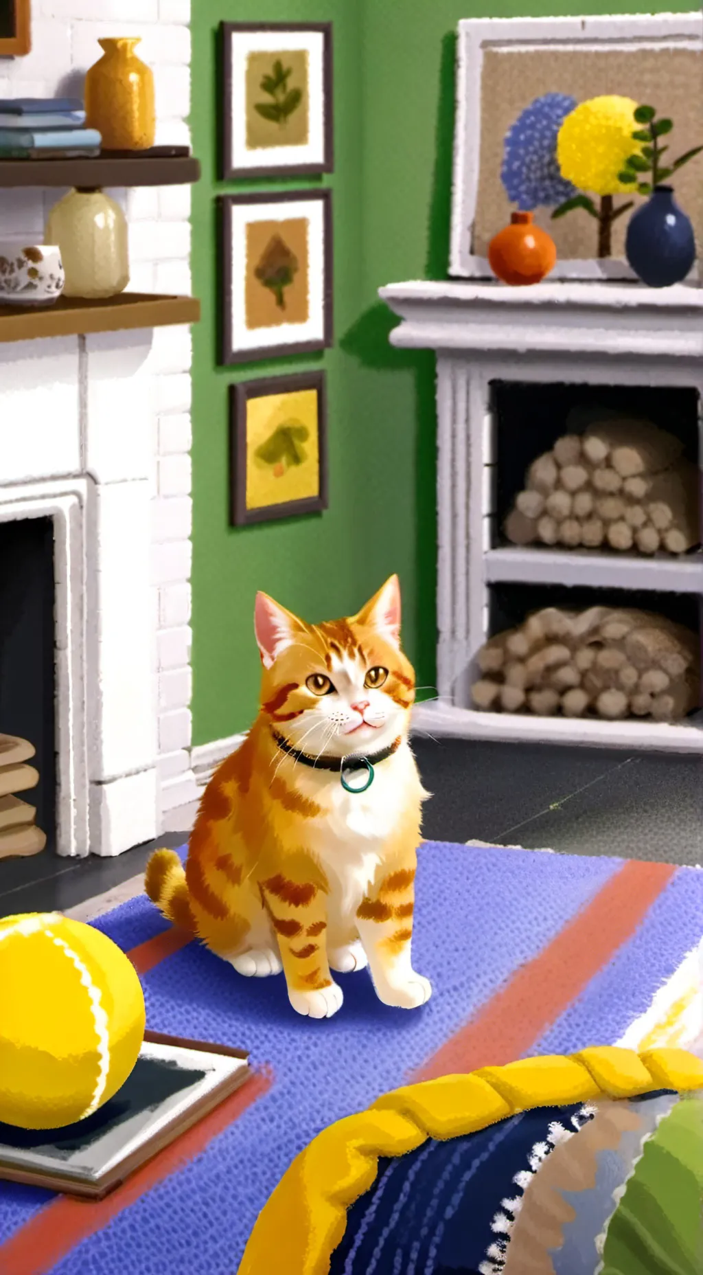 ai character: very cute cat background