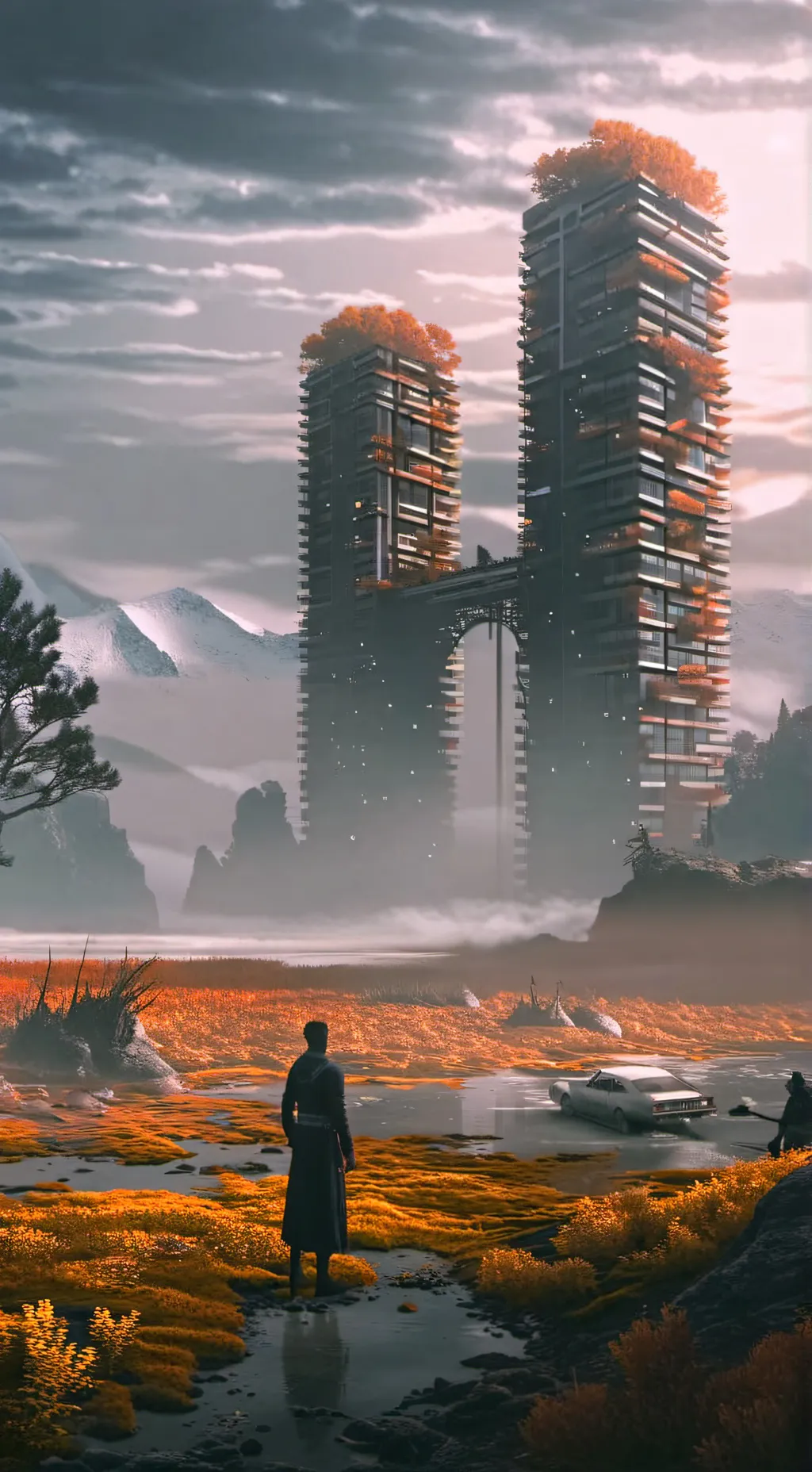 ai character: amanecer background