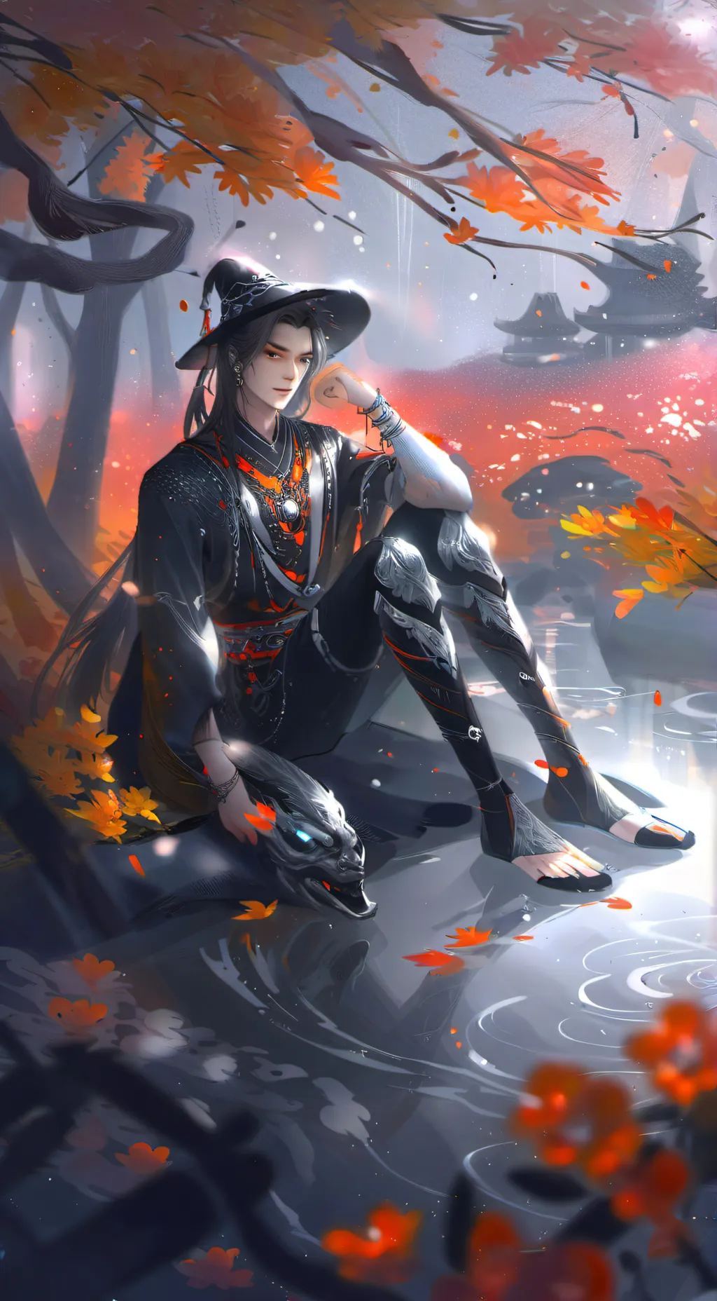 ai character: Леонард  background