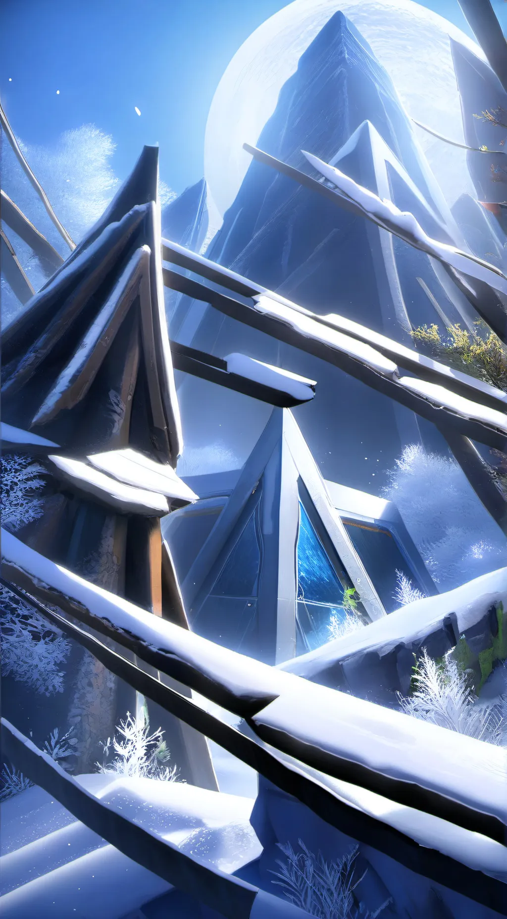 ai character: Fpe snow. background