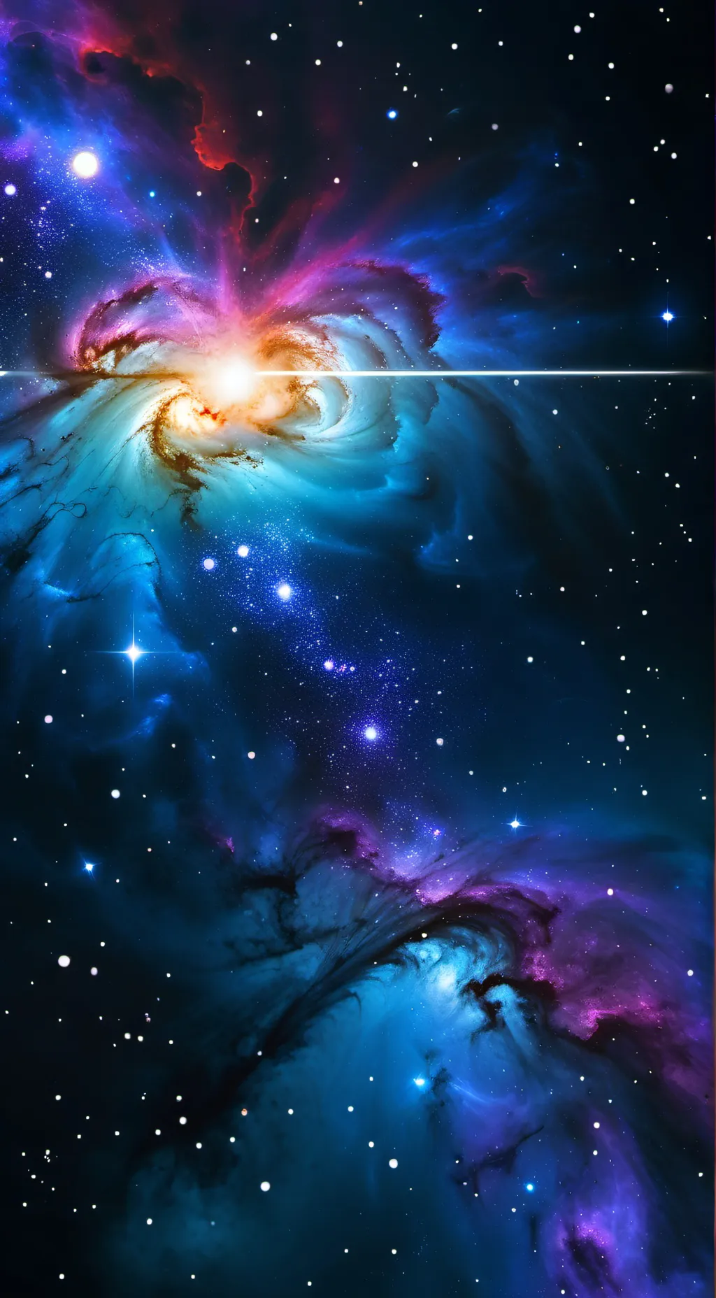 ai character: Bella,s galaxy background