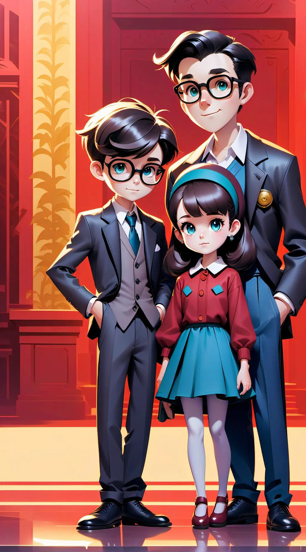 ai character: spyfam🕵‍♀️🕵‍♂️☺️ background