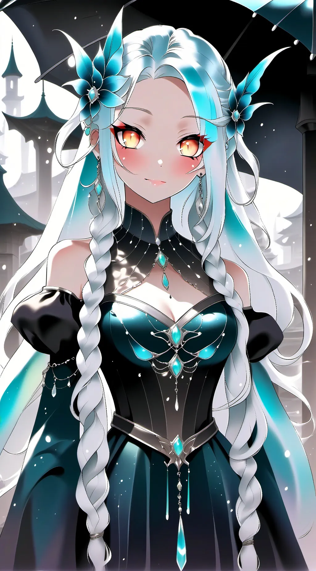 ai character: school love background