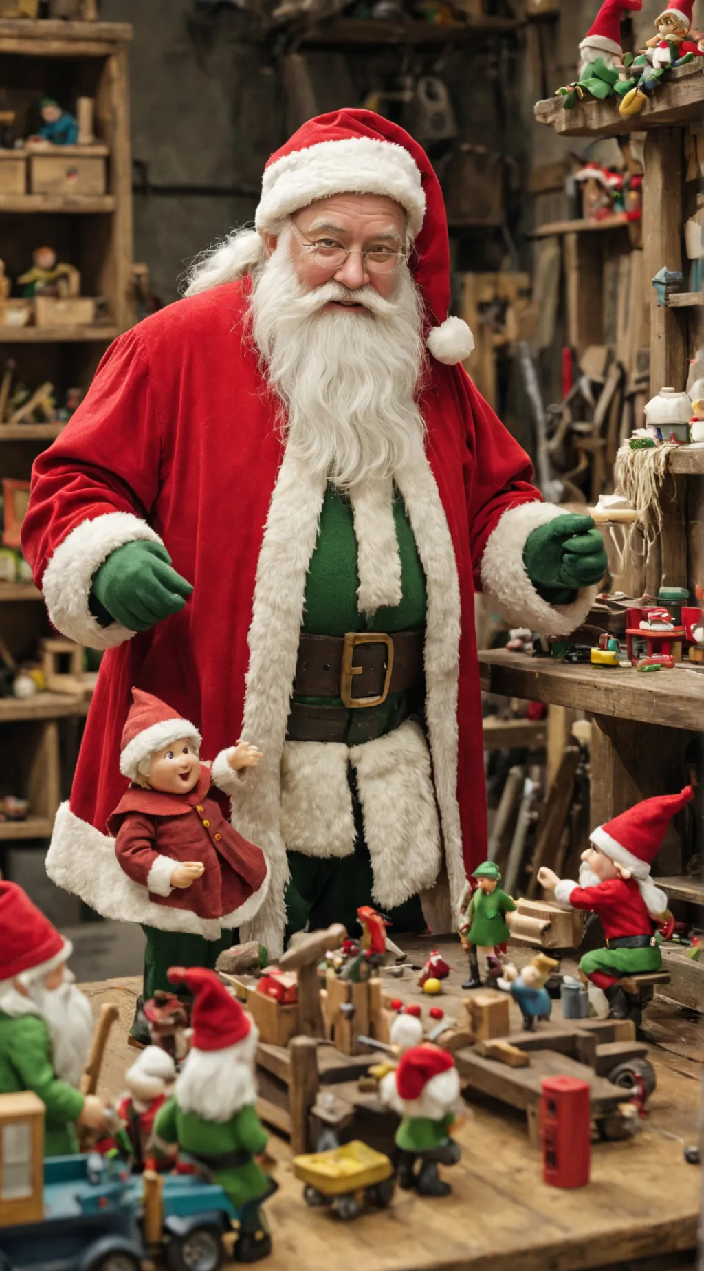 ai character: 🎅Santa🎅 background