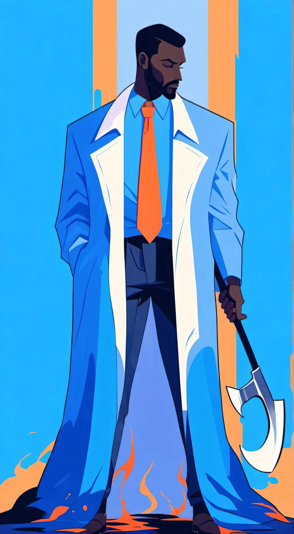 ai character: Night horror Jeff  background