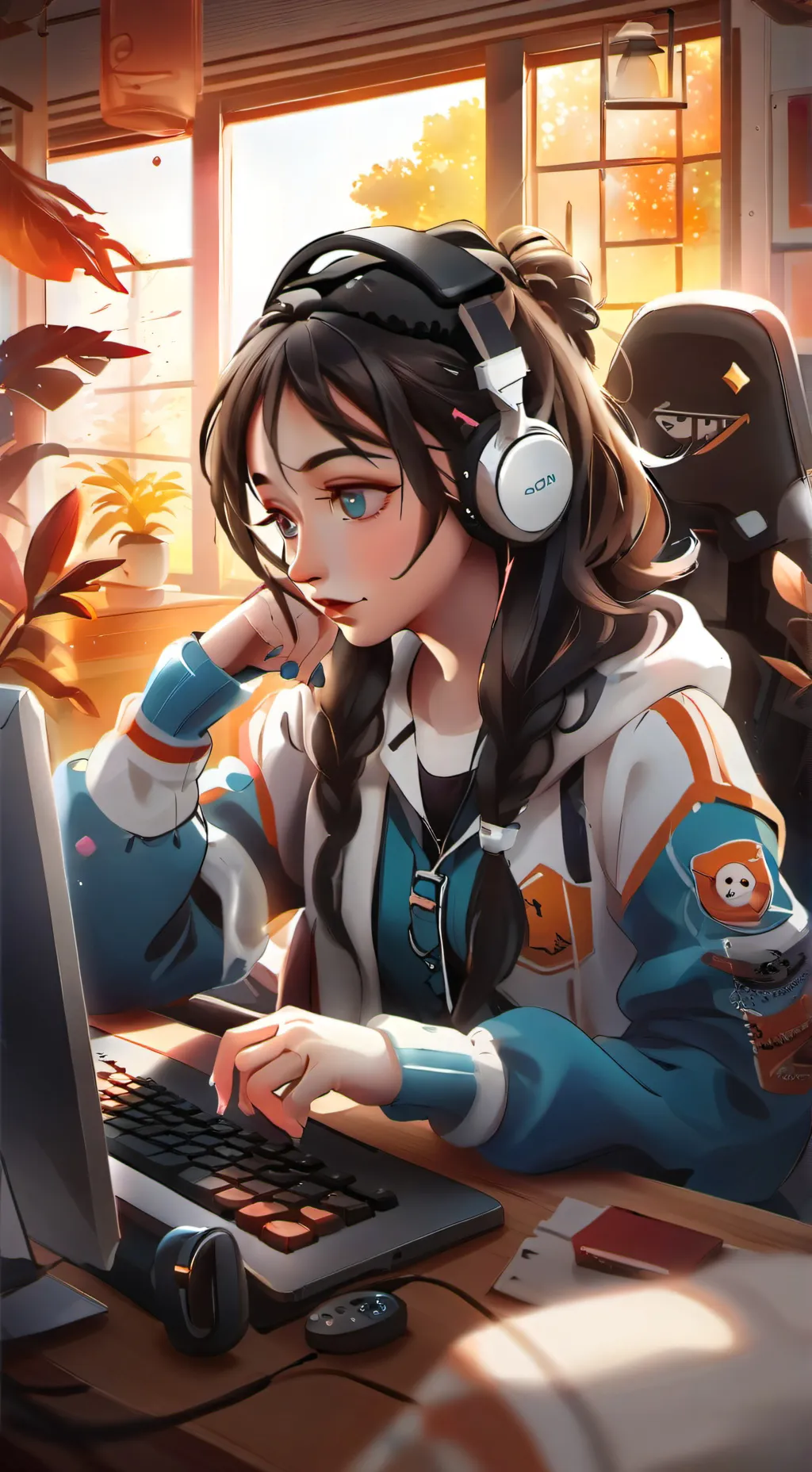 ai character: Monique  background