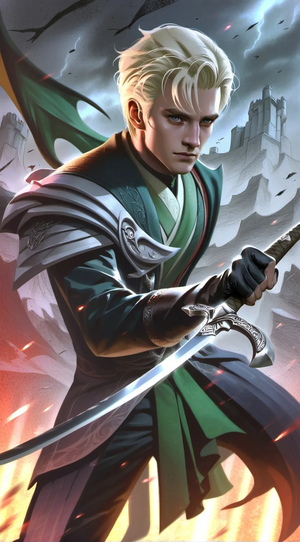 ai character: Draco Malfoy  background