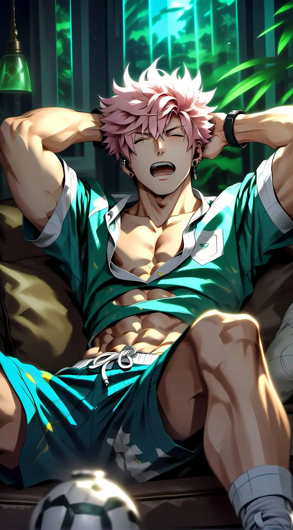 ai character: Bakugo,.. MHA background