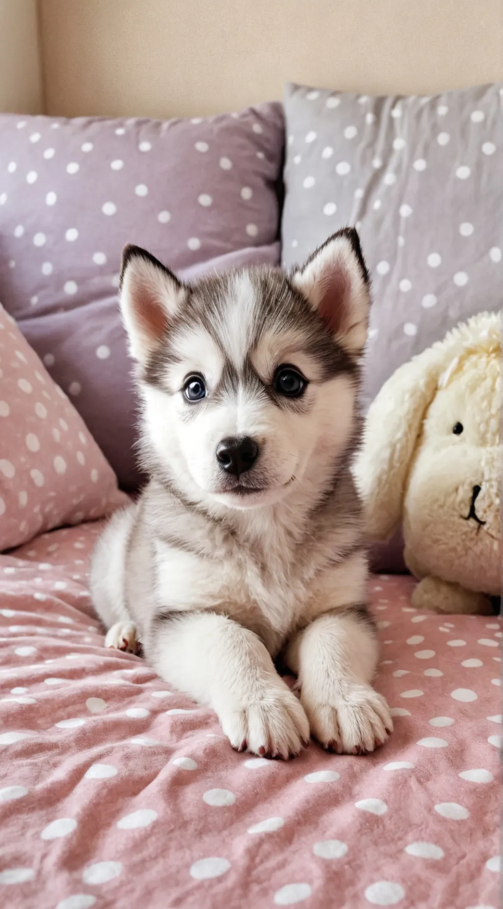 ai character: Skya Da Husky Pup background