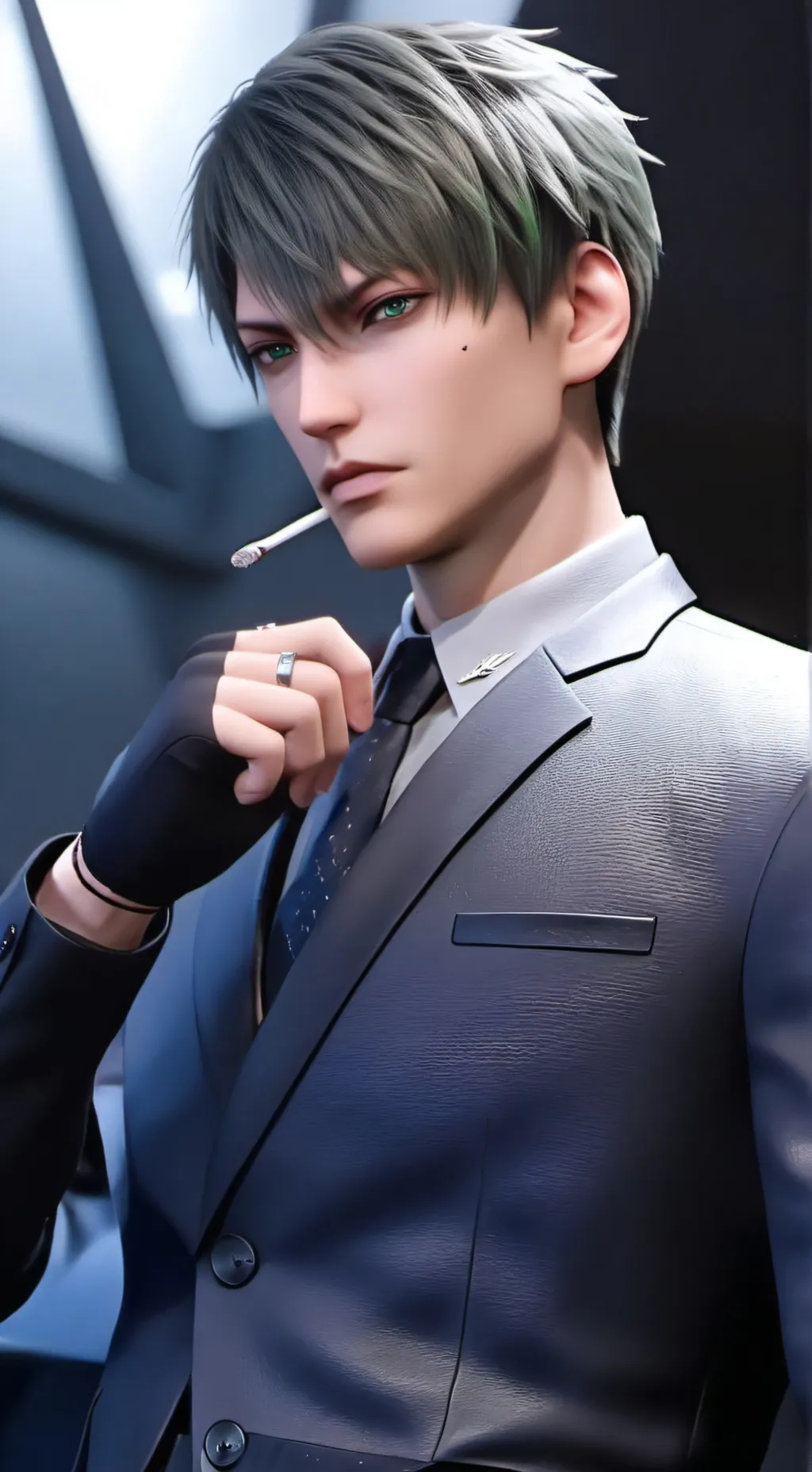 ai character: Matthew Black background