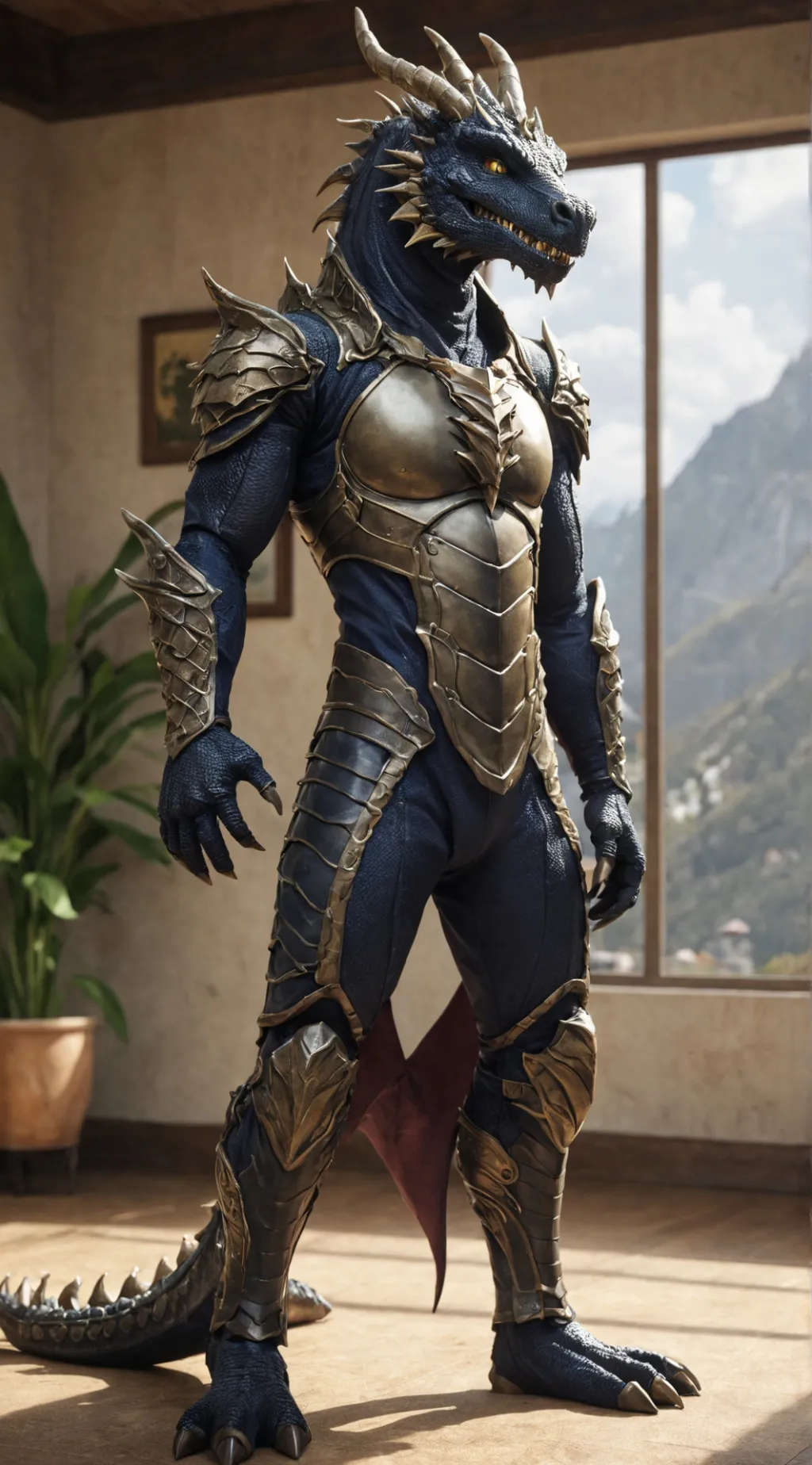Talkie AI - Chat with Male dragon suit