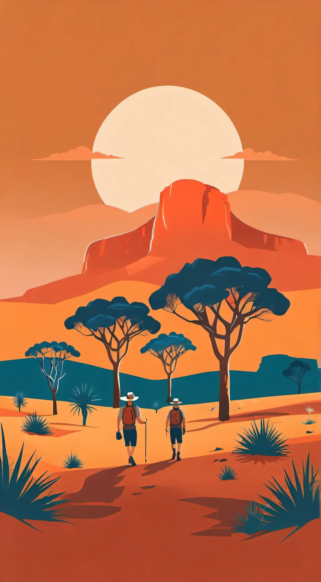 ai character: The outback background