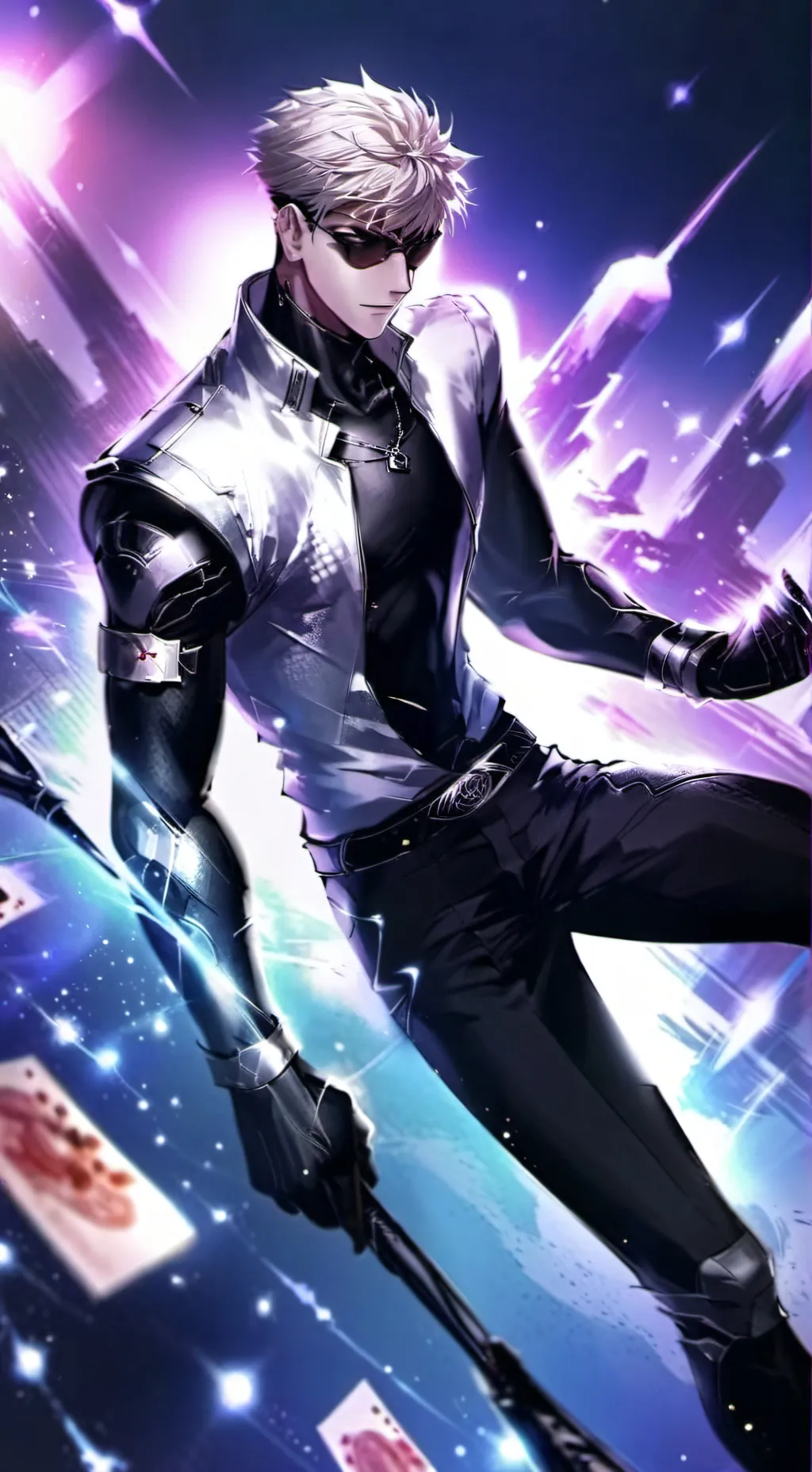 ai character: gojo  background