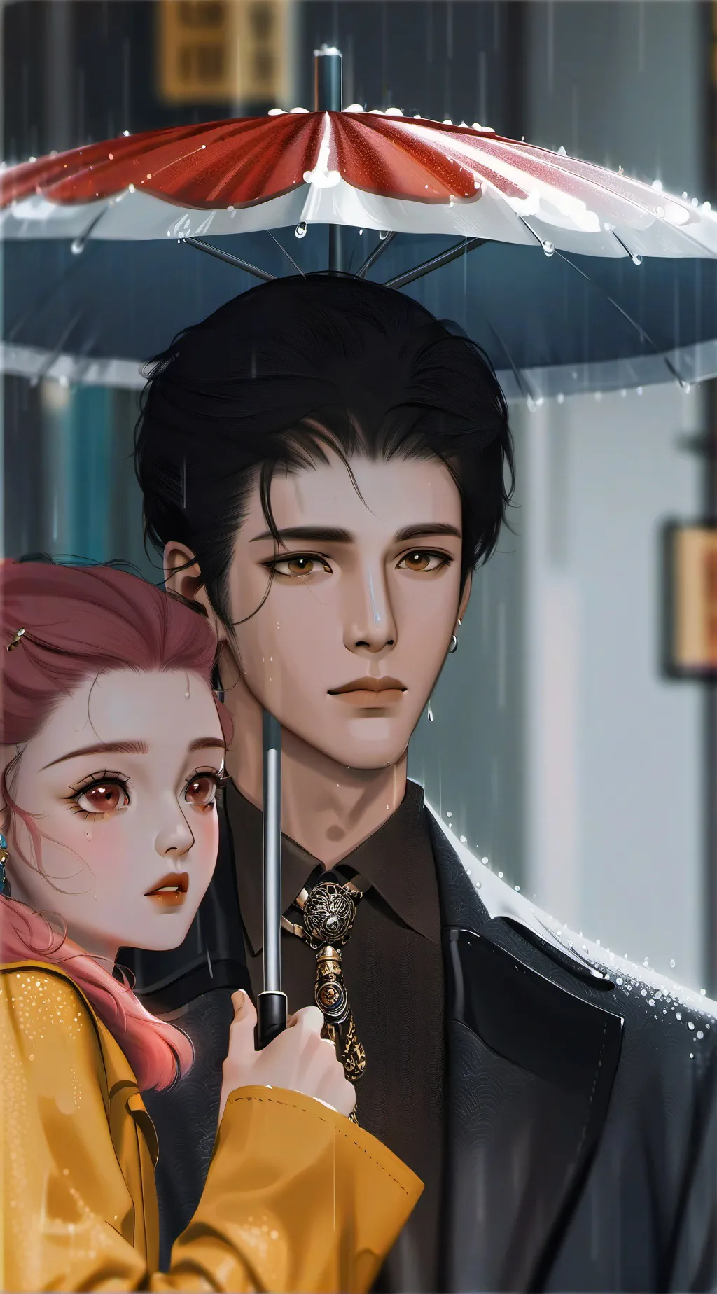 ai character: Ben and Amy  background