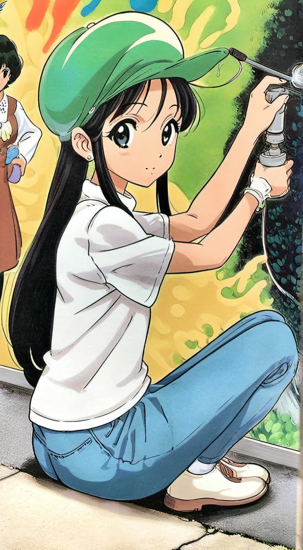 ai character: Mickey  background