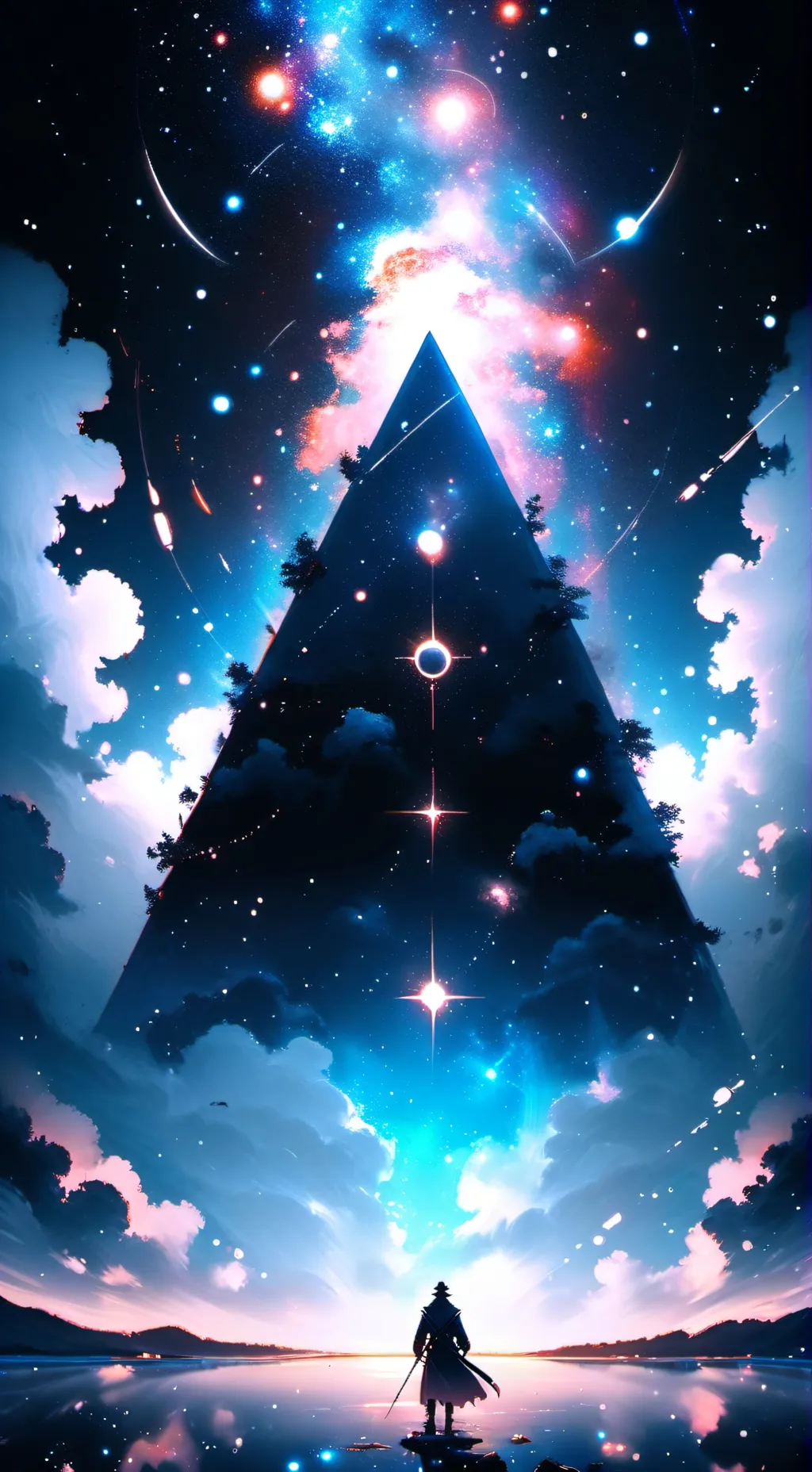 ai character: lazer background