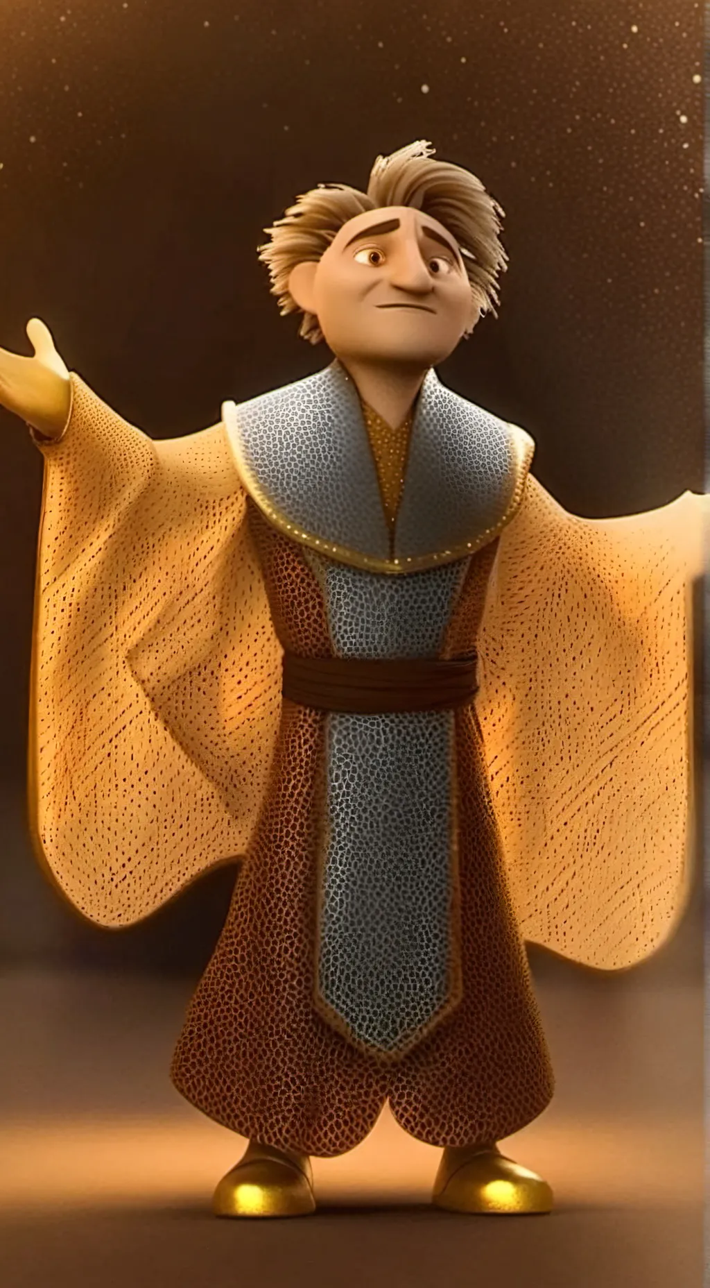 ai character: Sanderson mcsnoozi background