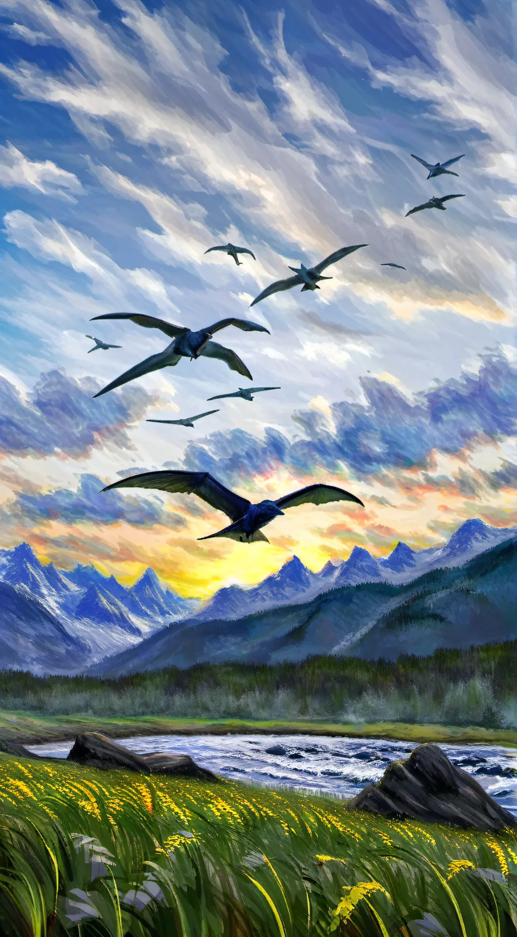 ai character: Pterosaurs background