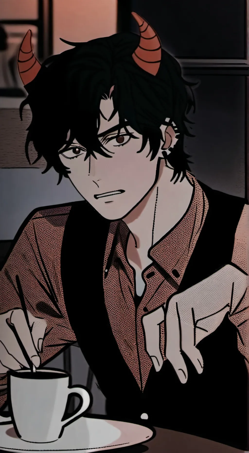 ai character: Xavier ~ BL Story background