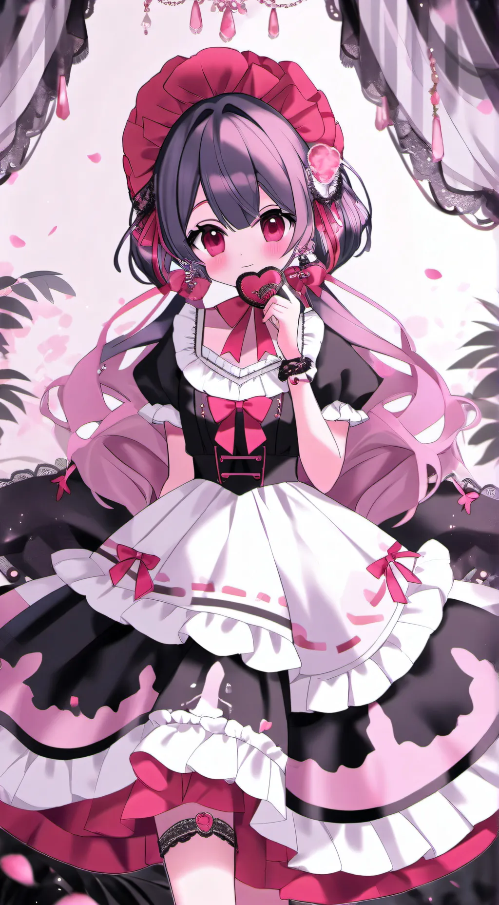 ai character: lovely girl  background