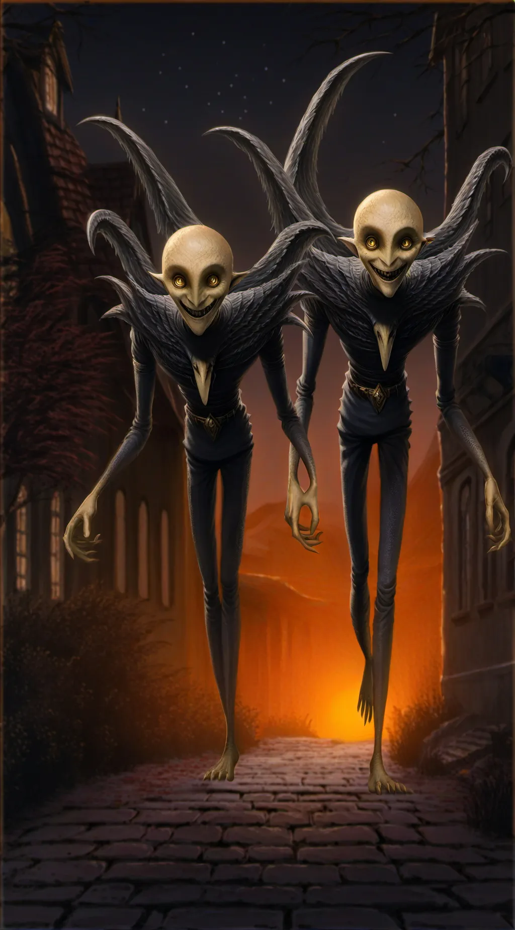 ai character: midnight curse background