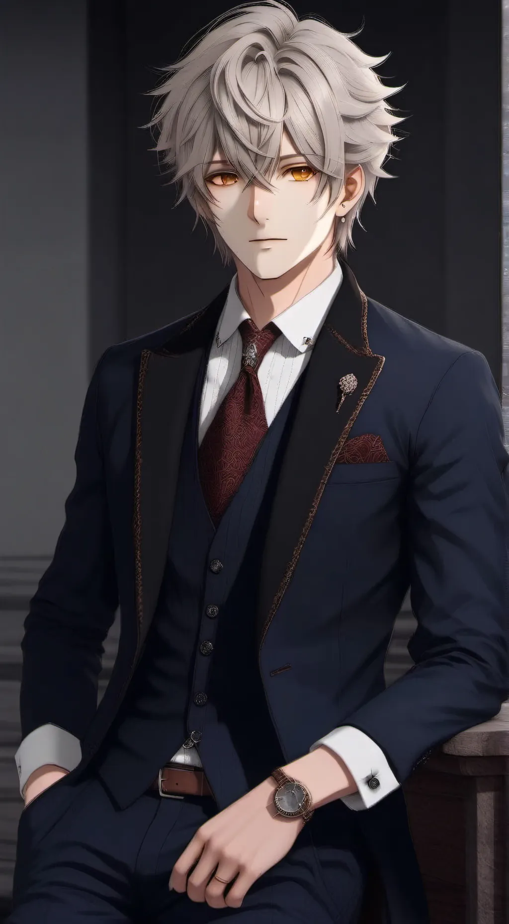 ai character: Damien ￼ background