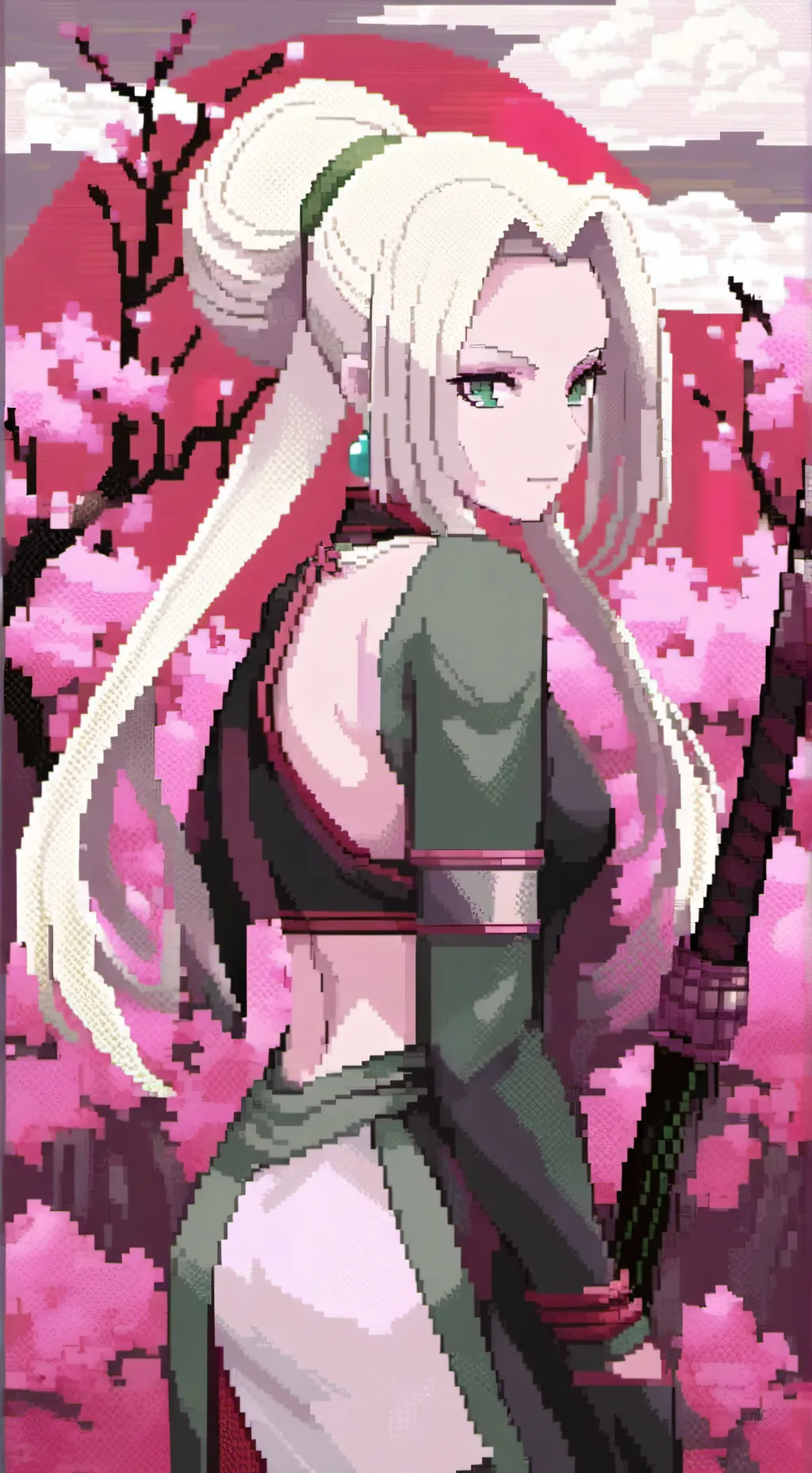 ai character: tsunade background
