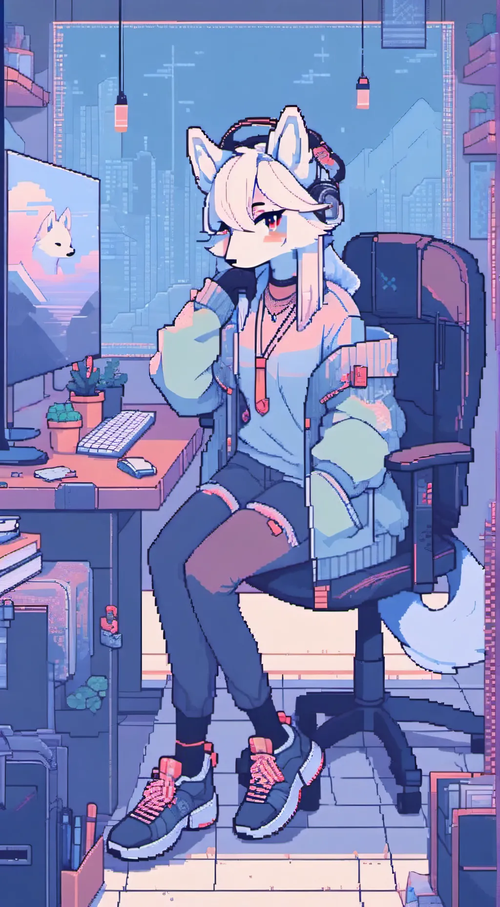 ai character: Star background