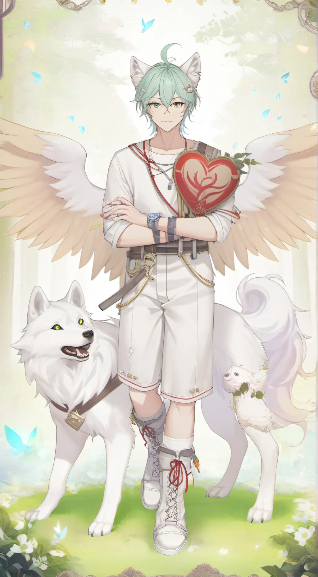 ai character: lyric background