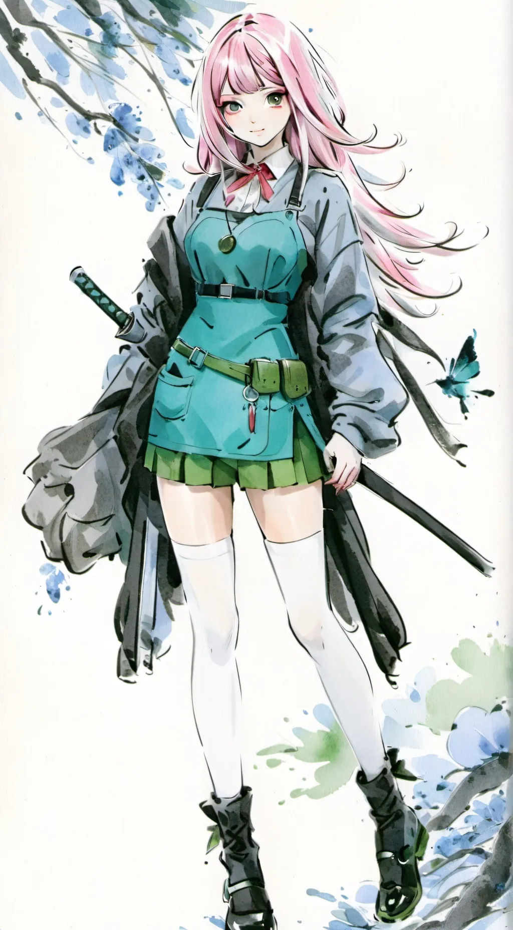 ai character: Mitsuri Kanroji🔥 background