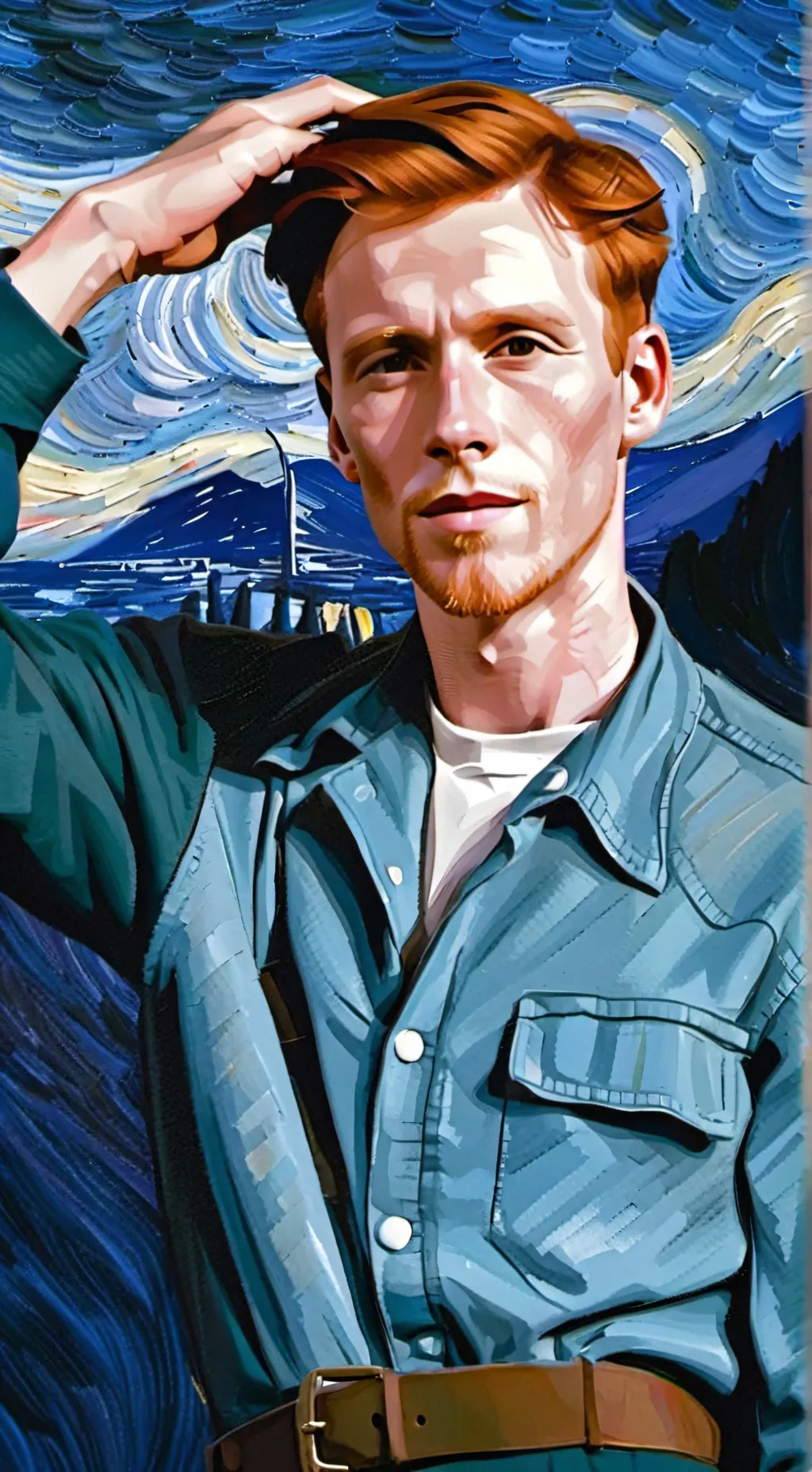 ai character: RITCHIE CUNNINGHAM background