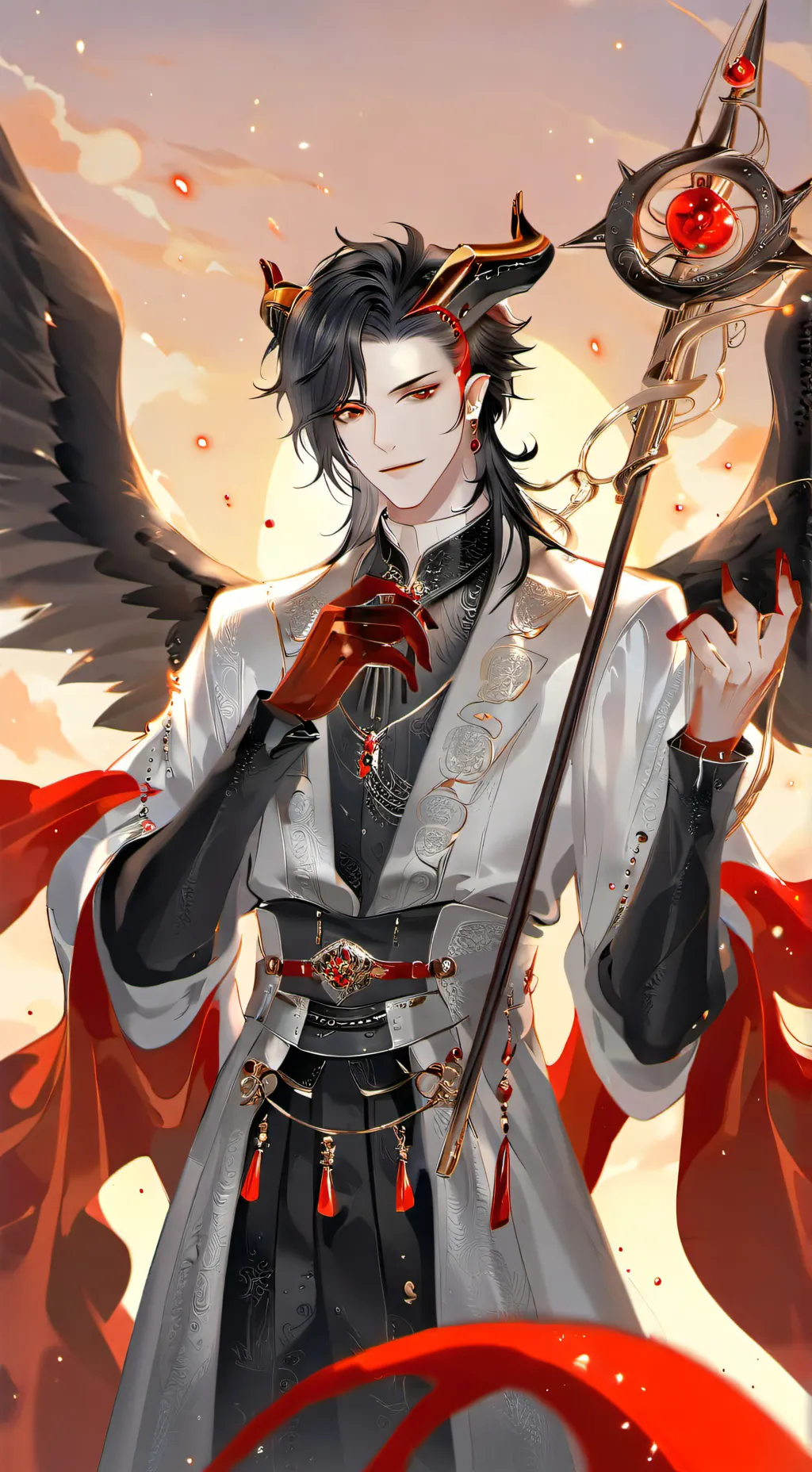 ai character: Lucifer background