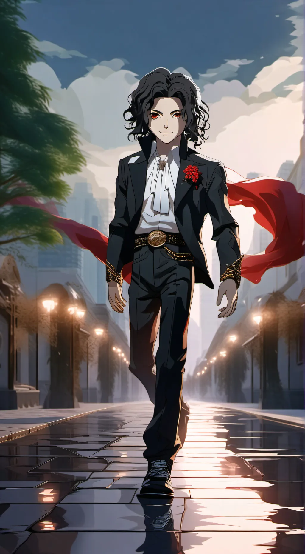 ai character: Michaël Kibutsuji background