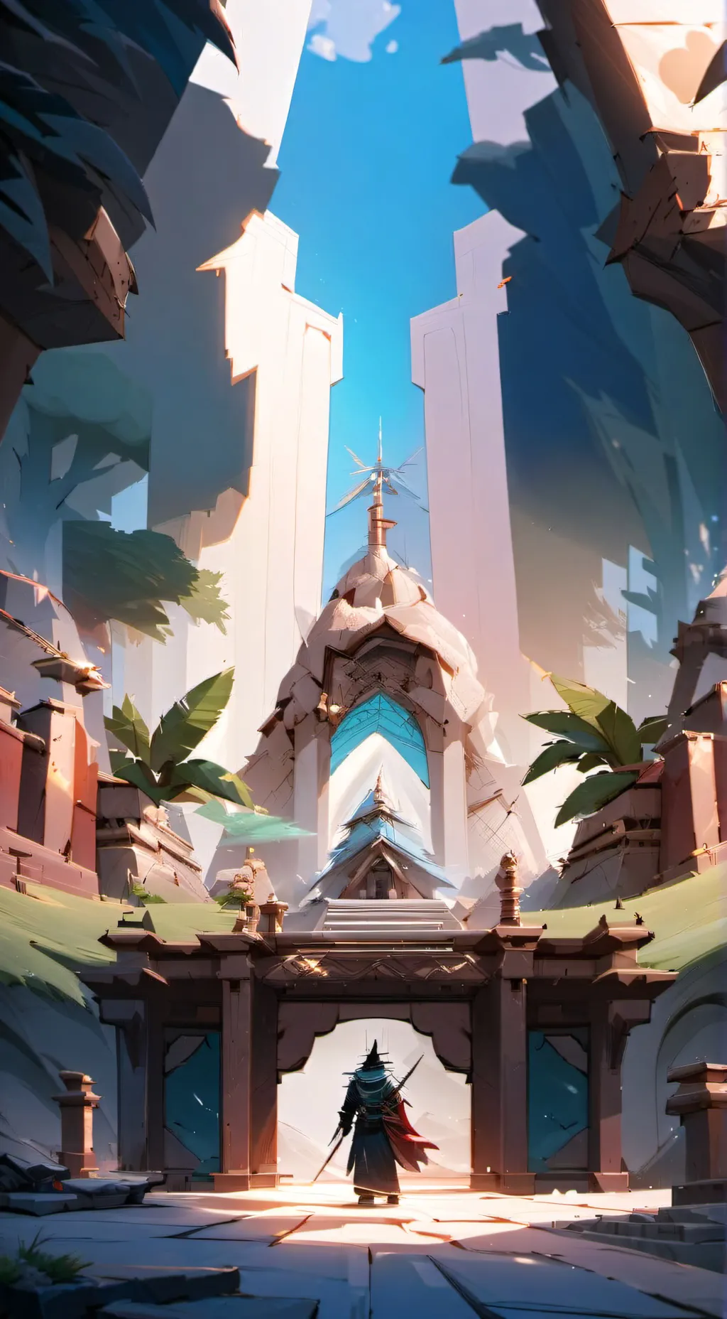 ai character: Papillon x Tanuki background