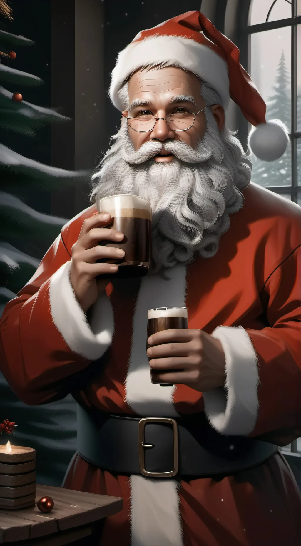 ai character: 🎅santa🎅 background
