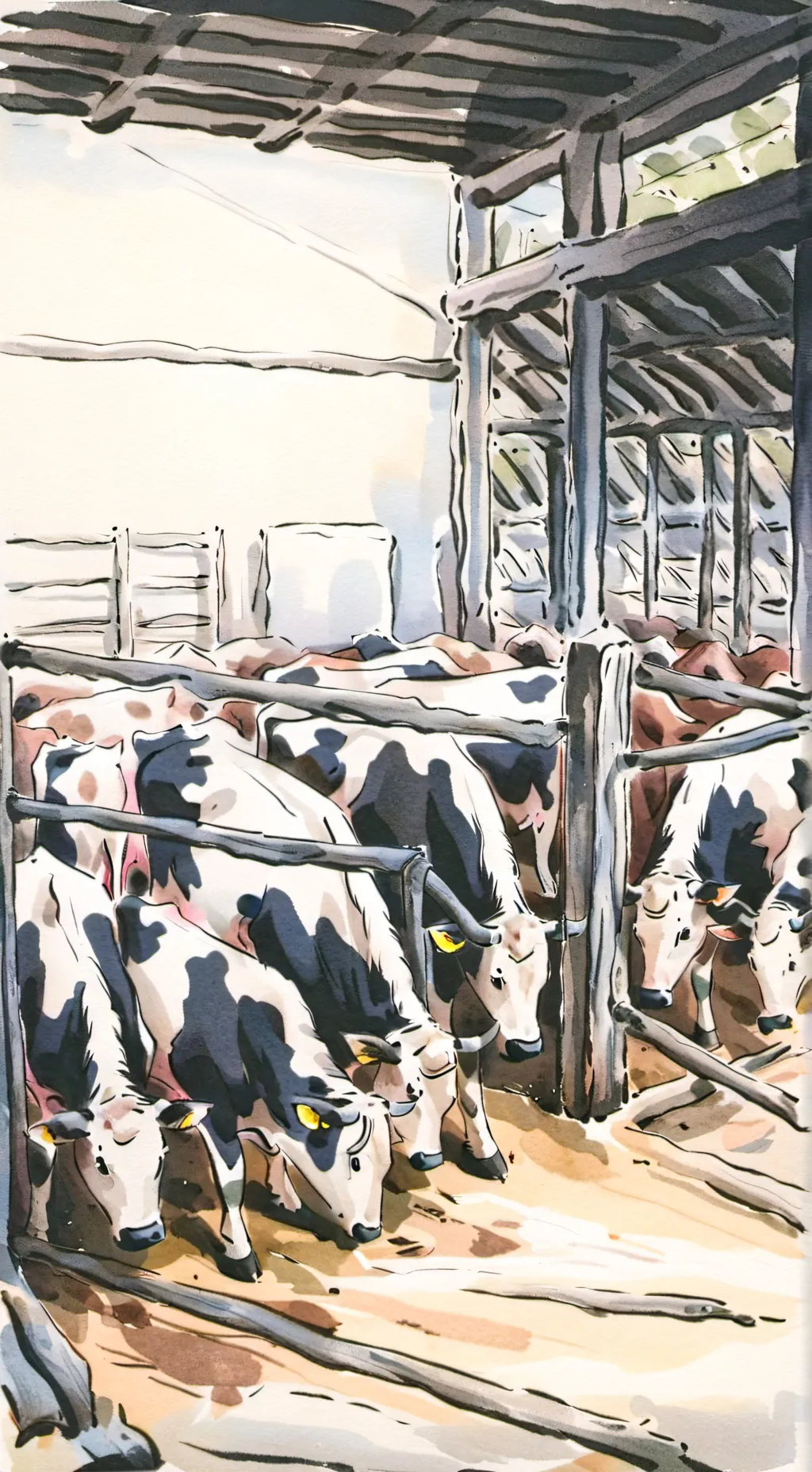 ai character: slaughterhouse background