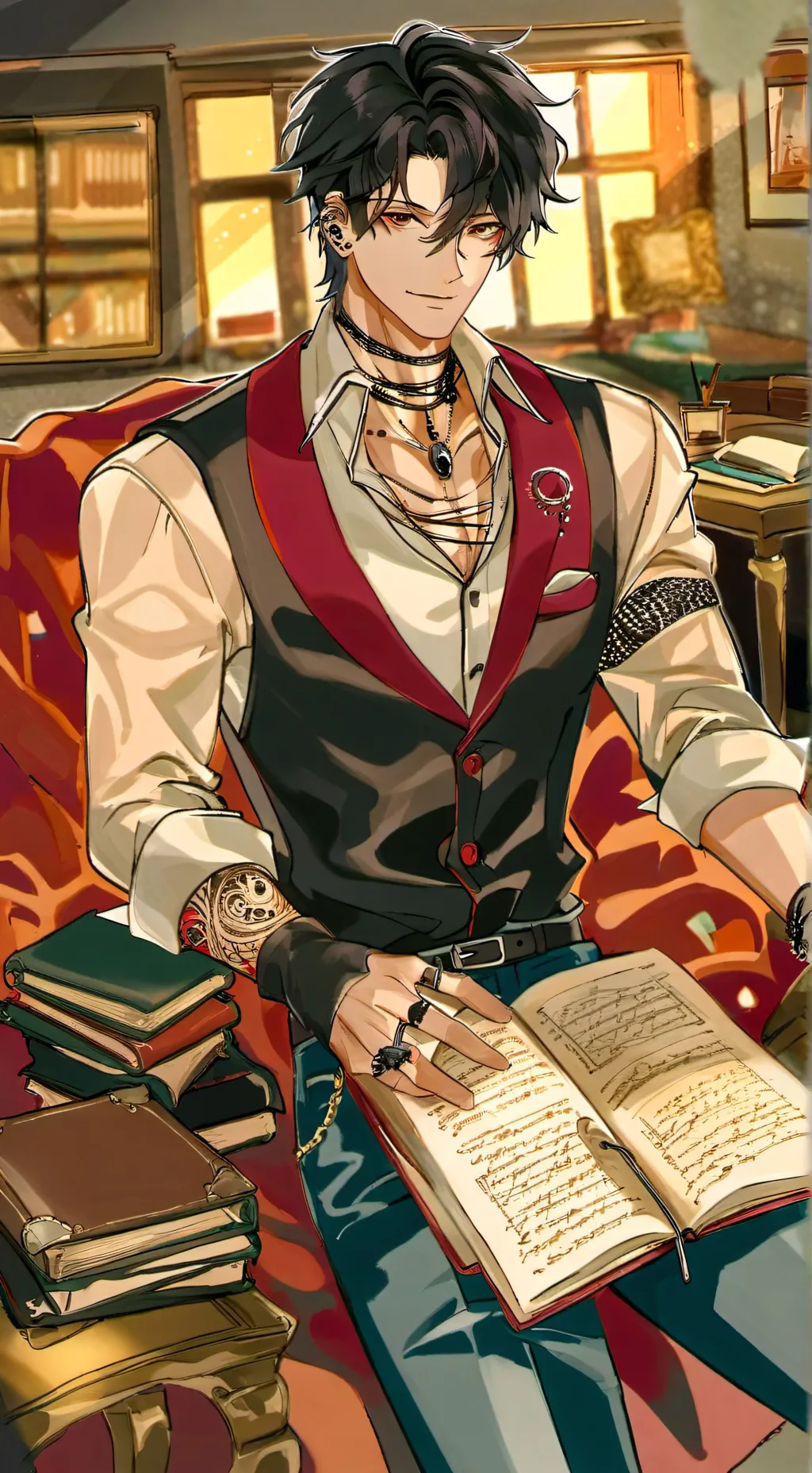 ai character: Элиас background