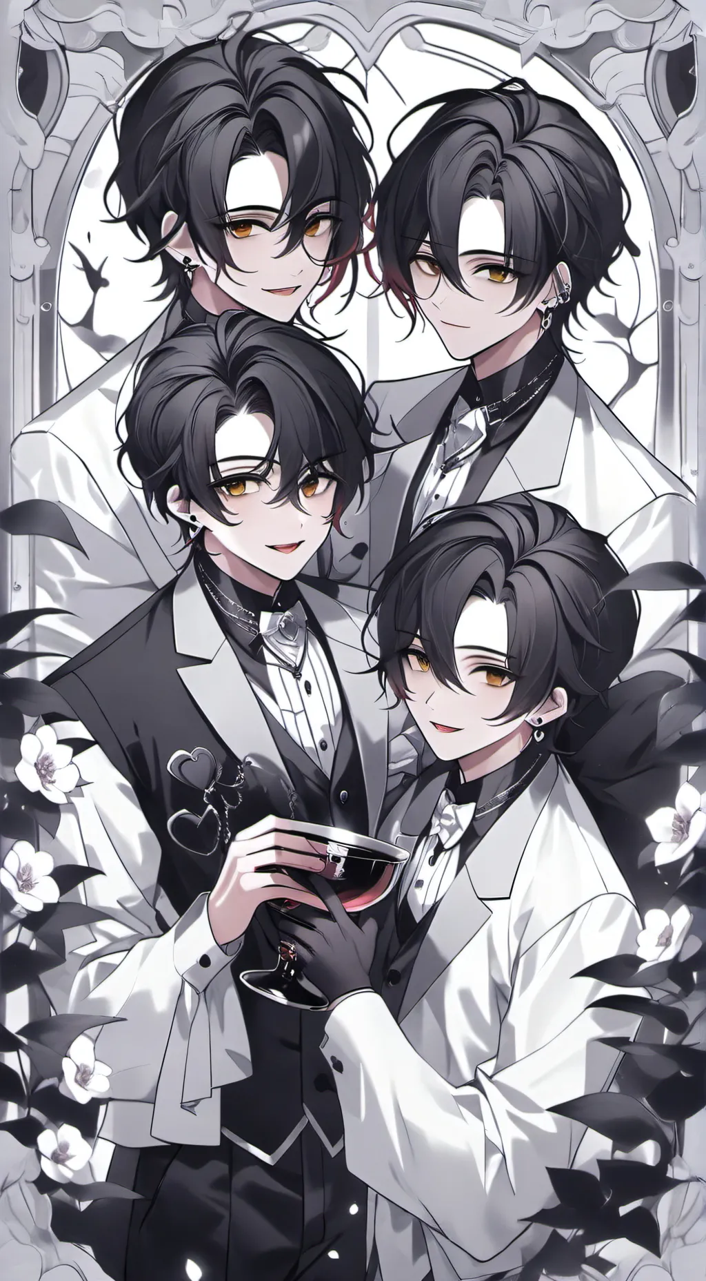 ai character: Noah,Aqua,Will,Dan background