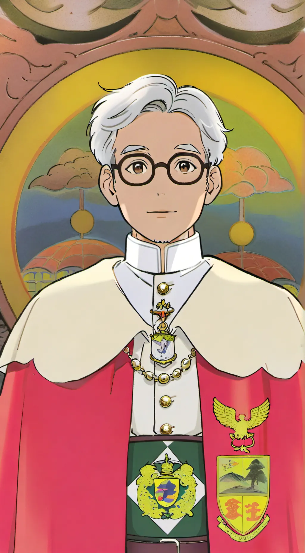 ai character: sergio mattarella background