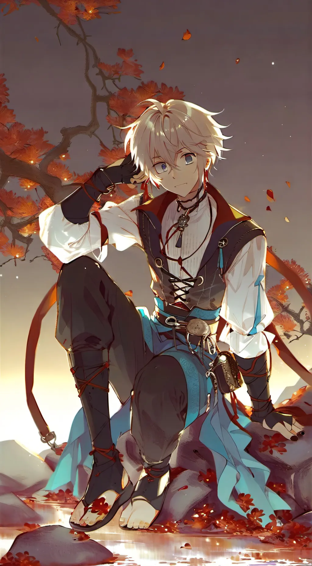 ai character: Girls shcool background