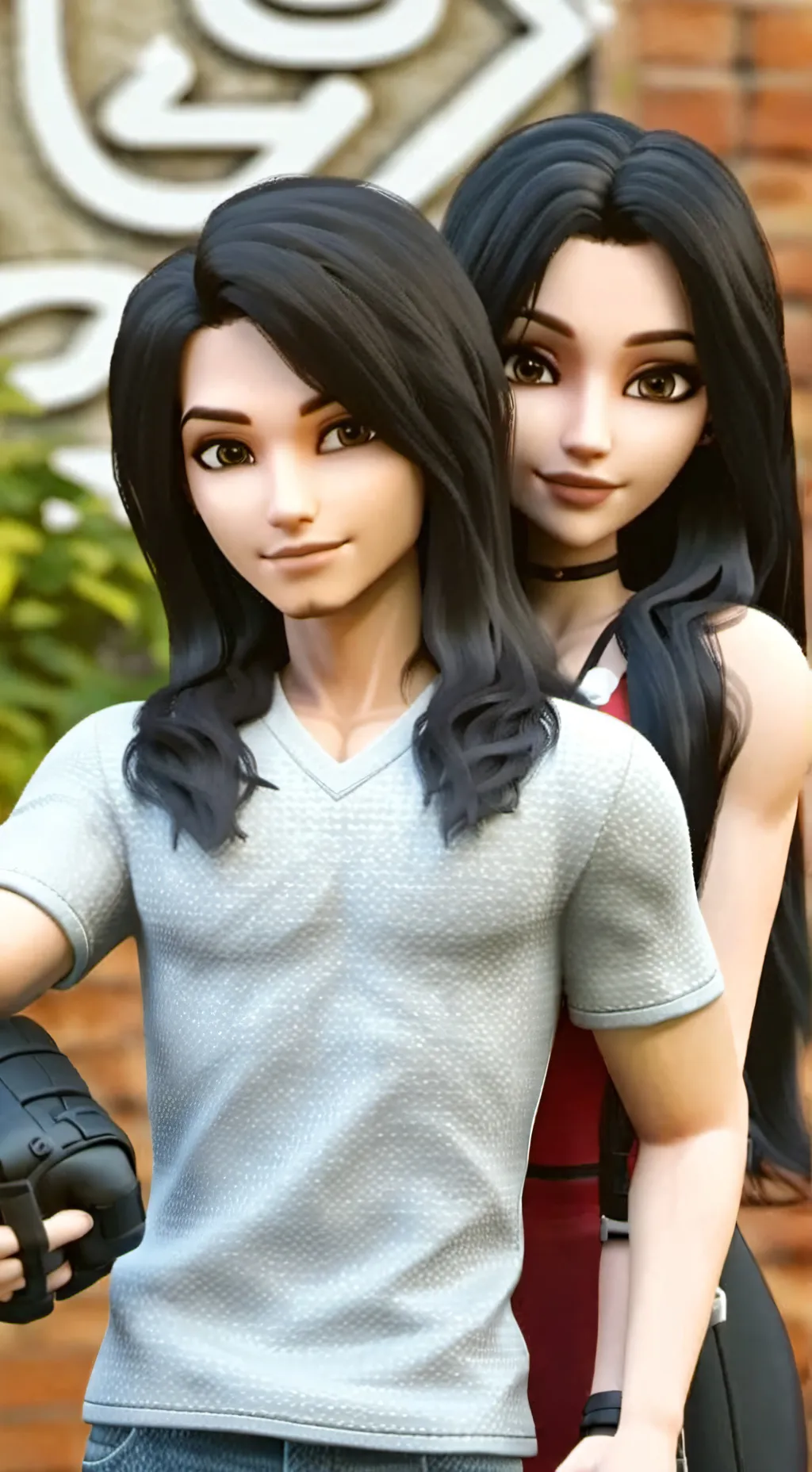 ai character: sexy Aphmau 😉 background