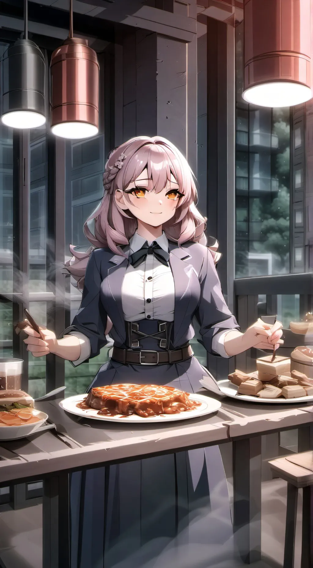 ai character: Annie  background