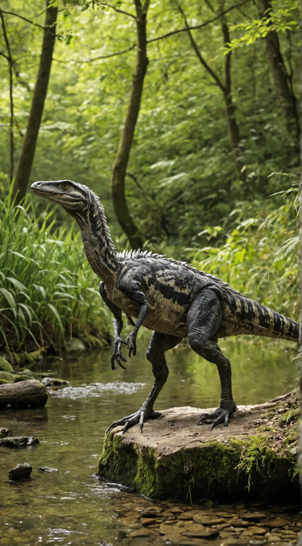 ai character: Dinosaurier Park  background