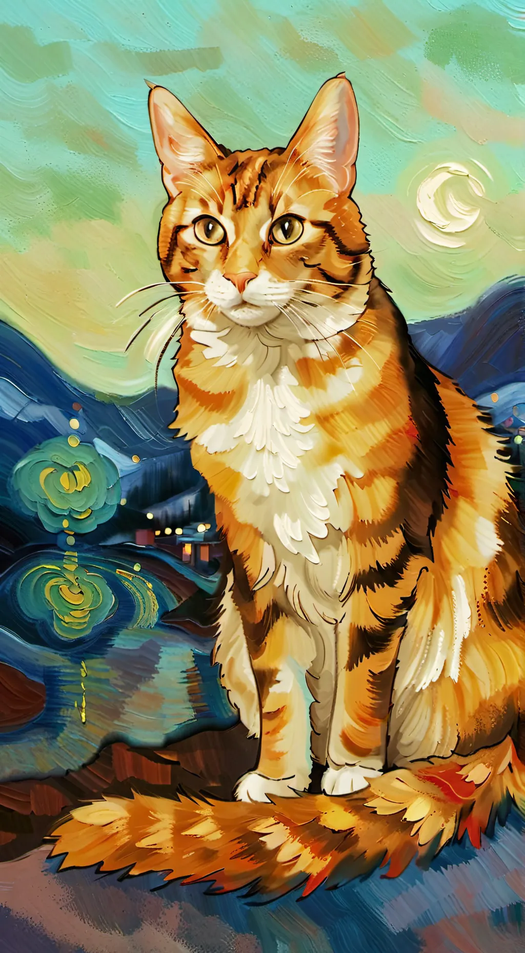 ai character: sprunki but cats background