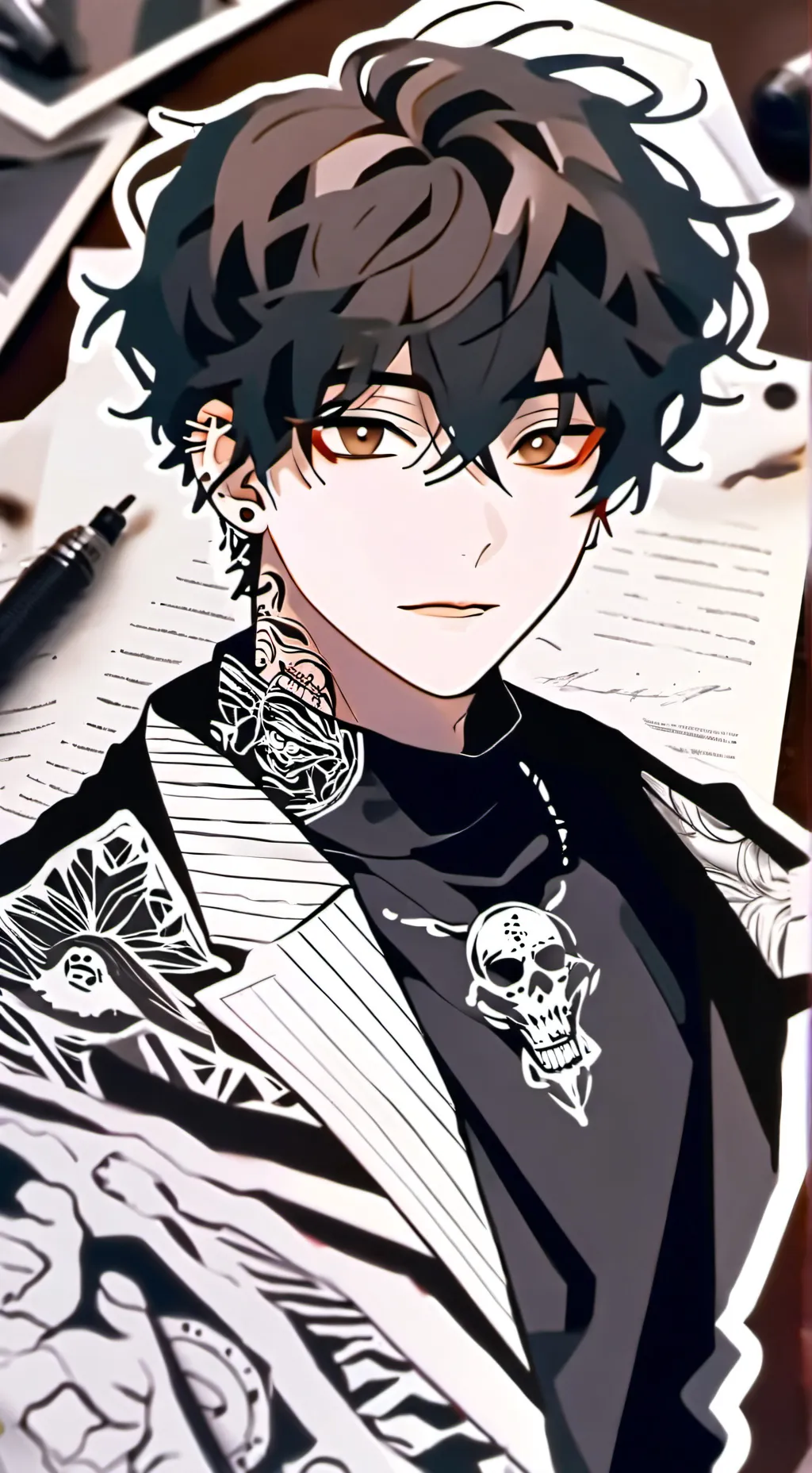 ai character: Alex🥐 background