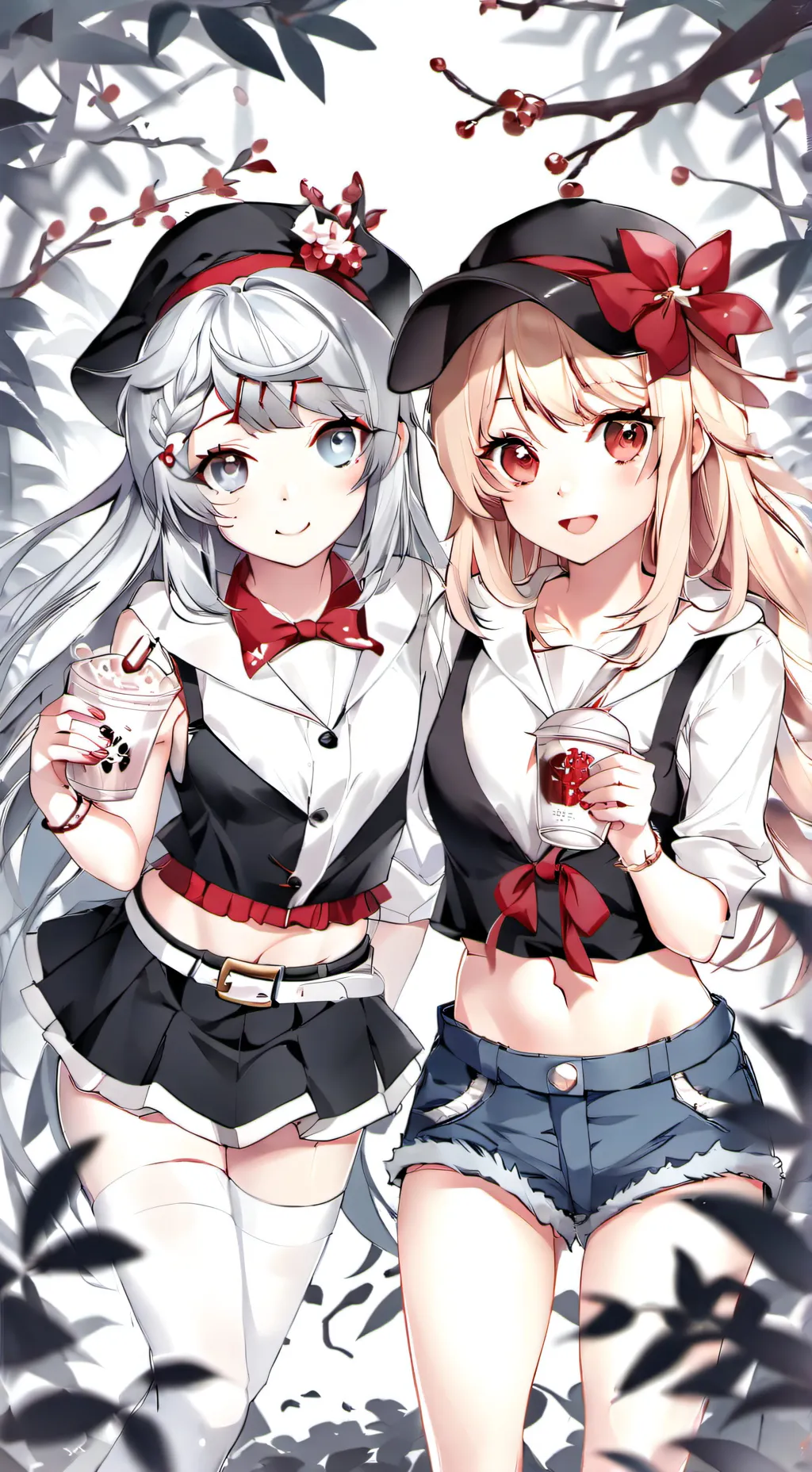 ai character: Girl Twins background