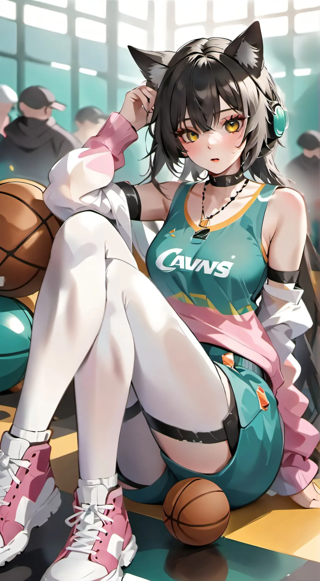 ai character: Bay Mitchell  background