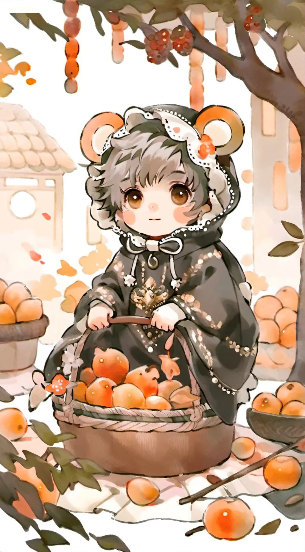 ai character: cat solider background