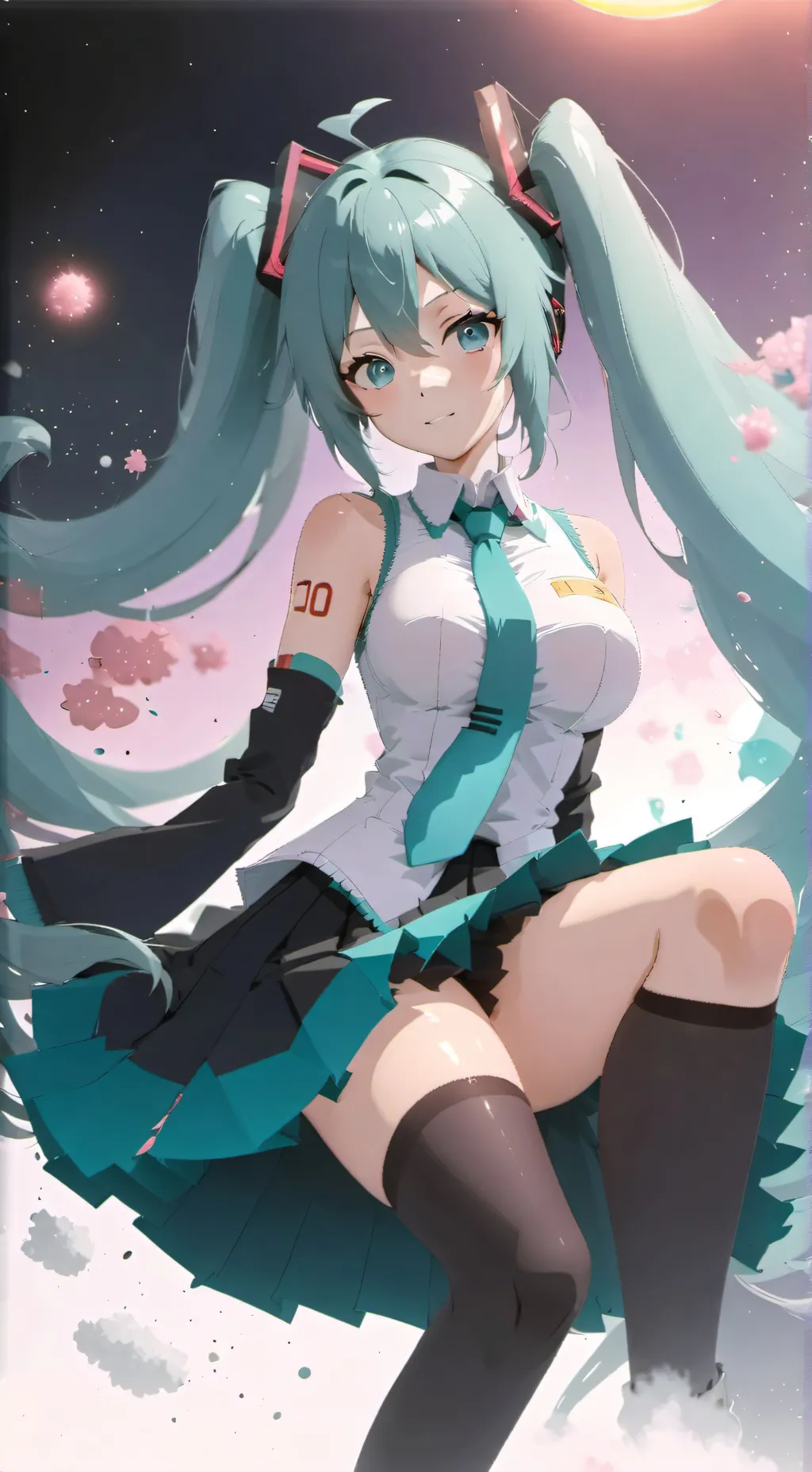 ai character: Miku background